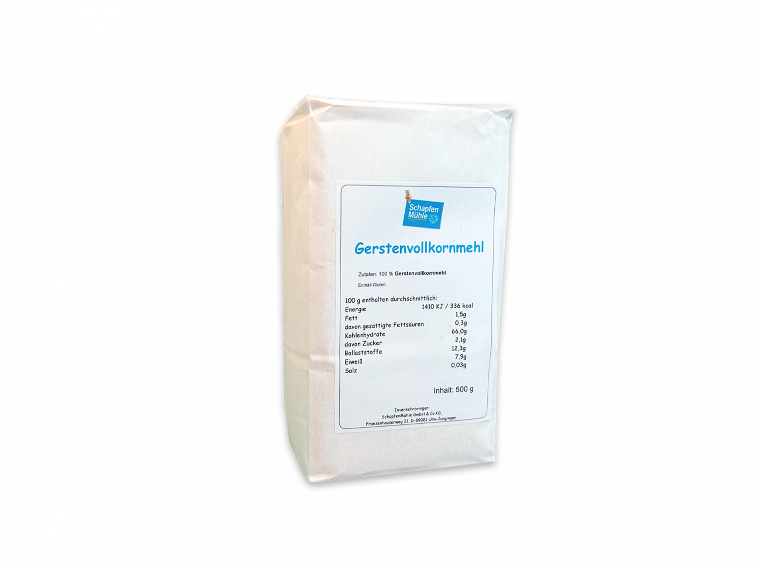 Gerstenflockenmehl Packshot Gerstenflockenmehl